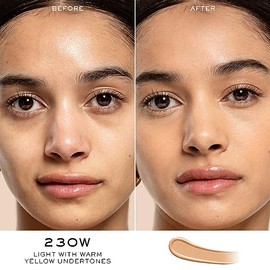 Lancôme Teint Idole Ultra Wear Care & Glow - Corrector Líquido con Suero y Ácido Hialurónico, Cobertura Media, Acabado Natural Radiante, 24H Hidrataci