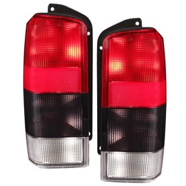 Boine Tail Light Compatible With 1997 1998 1999 2000 2001 Jeep Cherokee Limited SE Sport XJ XJ Chassis Driver and Passenger Side Rear Light Brake Lamps 4897398AA 4897399AA (Red & Black)