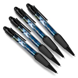 Destination Vinyl ltd 4 x Matching Ballpoint Pens - Cute Puffin Bird Sea Birds Iceland Wild #24072