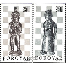 Denmark - Faroe Islands 82-83 (Complete.Issue.) unmounted Mint/Never hinged ** MNH 1983 Chessmen (Stamps for Collectors) Chess