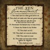 The Ten Commandments - Poster by Jennifer Pugh (12 x
