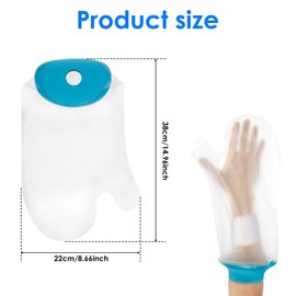 Waterproof Arm Cast Cover for Shower, Cast Covers for Shower Arm Cast Cover for Swimming, Soft and Comfortable Shower Protector for Bandages, Wound Care Supplies