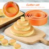 8 Pcs Round Cookie Cutter Set, Cookie cutter set for