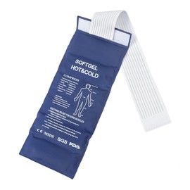 Kühlpad Kühl Warm Kompresse Wiederverwendbar Gel Pack mit Bandage Kühlpack Knie Ellenbogen Gelenk Schmerzlinderung Kühlkompresse Wrap für Sportverletzung Prellungen Schwellungen Blau