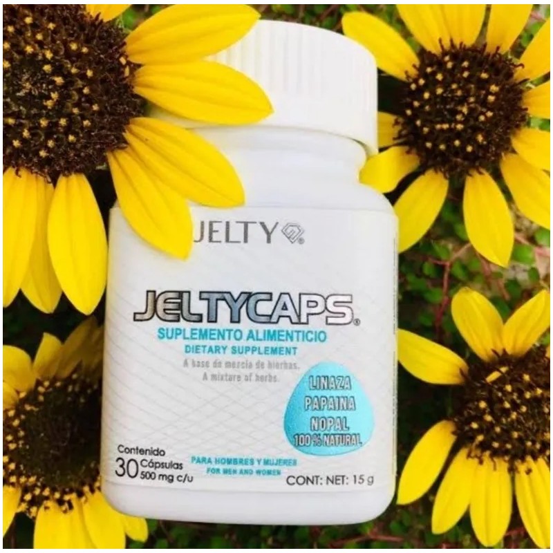 Paquete 3 Botes Jelty Caps Pérdida De Peso Y Reduce