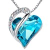 Leafael Holiday Gift Necklaces for Women, Infinity Love Heart Pendant