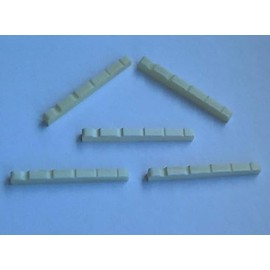 Generic 5 pcs 5-String Electric Bass Nuts 45 x 3.5 x 5.7/4.5 Bone Small