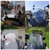 Motorcycle Windshield Extension Heighten Windscreen Adjustable Wind Rain Air Deflector