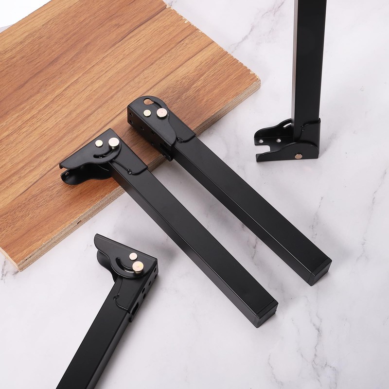 uxcell 4 Pcs Metal Folding Table Legs, Height 21.65 Inch