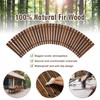 Coperat 6FT Wooden Garden Pathway,Outdoor Roll Out Decorative Curved Walkway,Weather-Resistant