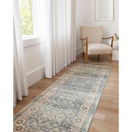 Loloi II Jocelyn Collection JOC-04 Sky/Multi 4'-0" x 6'-0" Accent Rug