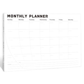 BBRGIRL Monthly Planner Notepad - Undated Monthly Planner with 52 Sheets Monthly Calendar Notepad,Desk Planner for calendars, planners & organizers,A4,8" x 11",52 Sheets