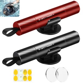 smosun Safehammer - 2025 Upgraded Safe Hammer Glass Breaker Under Water, Car Hammer Seatbelt Cutter Window Breaker Emergency Escape Tool,Free Antiskid, Safehammer Glass Breaker for New Cars (2PCS)