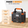 GRECELL Peak 600W Power Station Portable Solar Generator/ 120W Foldable