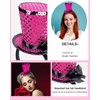 Bniksok Fuchsia Mini Top Hat on Headband Sequin