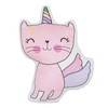 Everything Kids Caticorn Girl Power & White Decorative Pillow, Pink,