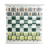 US Chess Federation 36" Pouch-Style Chess Demonstration Set with Deluxe Carrying Bag (Clear Plastic Pieces)