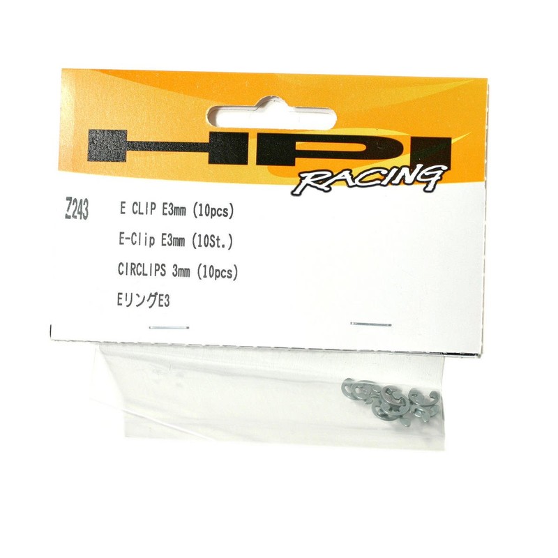 HPI Racing E Clip 3mm (10pcs) Z243