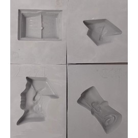 Graduation Rubber Candy Mold Set /4