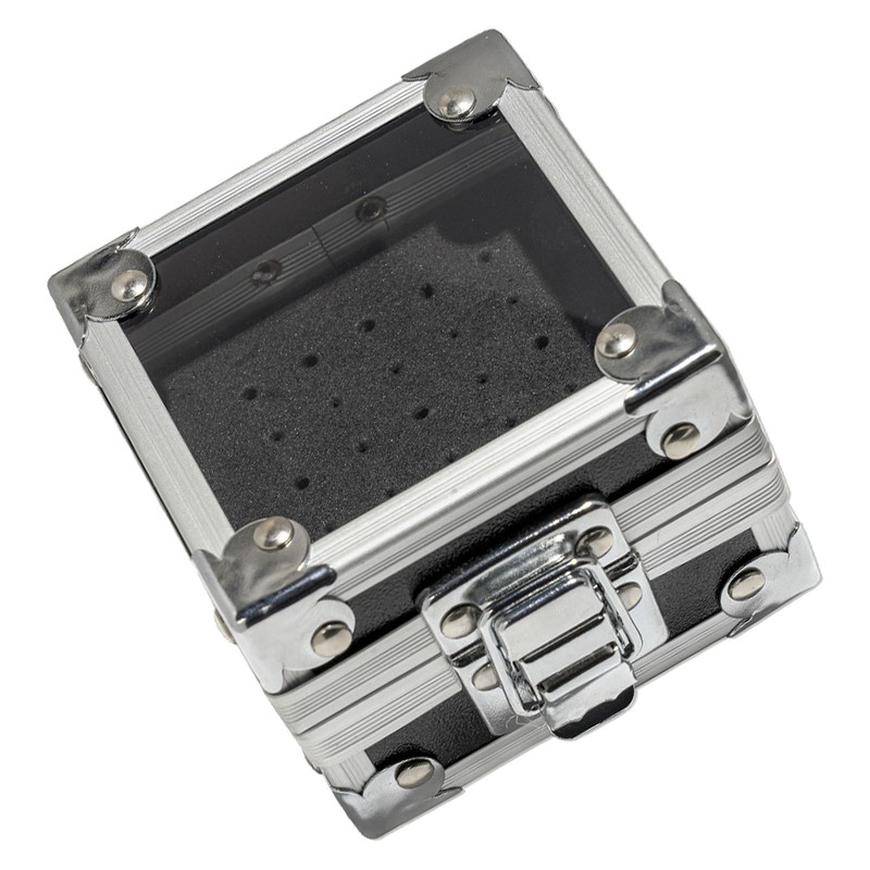 Nail Drill Bit Holder Case 25 Holes Transparent Flip Cover