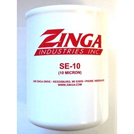 ZA SE-10 (2 Pack) - Zinga Spin on Filter 10 Micron 1-1/2" - 16 Threads 5.1" Diameter 5.1" Tall (2 Pack)