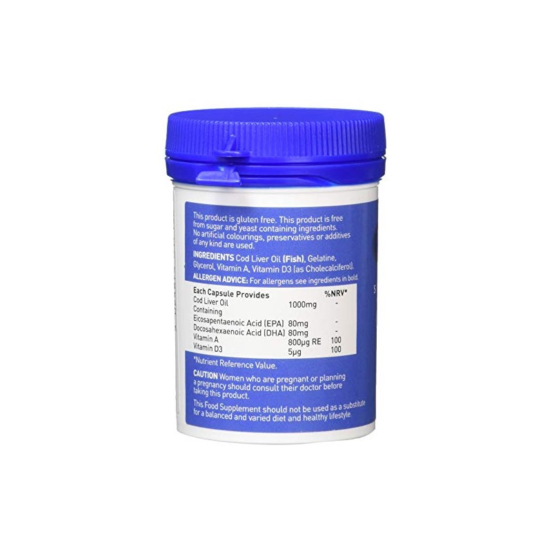 Valupak Cod Liver Oil Capsules High Strength 1000mg 30 Capsules