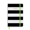 Astrobrights Casebound Journal, Hardcover, Black & White Stripes, 5.5" x