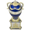 BestPysanky 1895 Blue Serpent Clock Royal Imperial Easter Egg 7