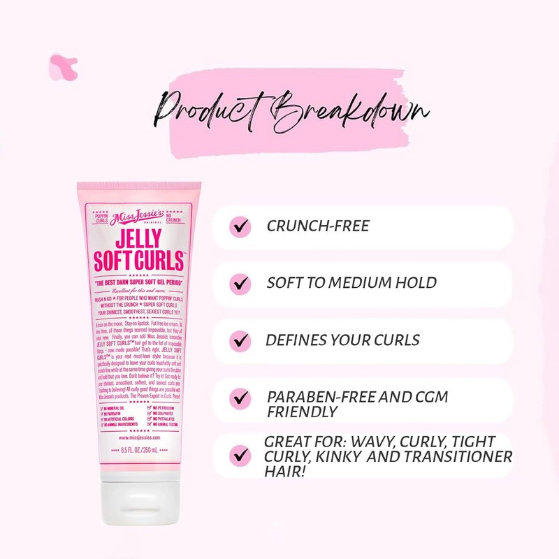 Jelly Soft Curl by Miss Jessies for Unisex - 8.5