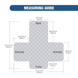 TAOCOCO Waterproof Recliner Chair Cover, Non Slip Armchair Covers for Recliner Chair with Pocket, Washable Recliner Sofa Cover Furniture Protector for Kids, Pets(1 Seater Middle (22"), Dark Grey)