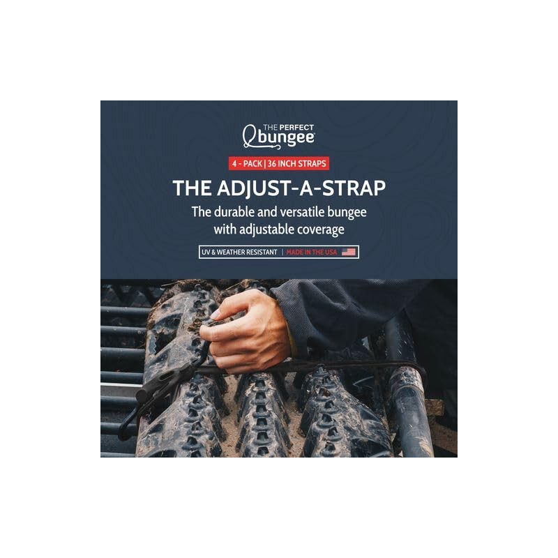 The Perfect Bungee 36” Adjust-A-Strap Rubber-Free Poly Bungee w Slotted