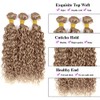 Color 22 Human Hair Bundles Ash Blonde Water Wave Bundles