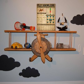 NEGLAI - Letreros de metal para decoración de aviación clásico para piloto, conocimiento de piloto, decoración de pared, decoración de avión de aire para habitación de niños, regalos para amantes de