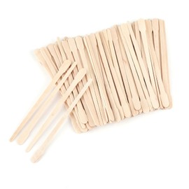 Set mit 200 Holzstäbchen, Einweg-Spatel für Augenbrauen, Lippen und Gesicht, unverzichtbares Zubehör für Make-up und Masken, geeignet für heiße und kalte Wachse