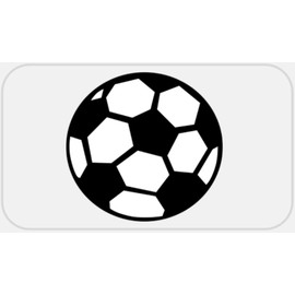 Soccer Ball - 500 Stickers Pack 2.25 x 1.25 inches - Athlete Team Player Sport