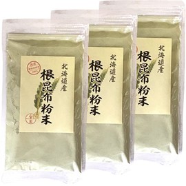 Health Food Domestic Root Kelp Powder, 3.5 oz (100 g) x 3 Bags, Sugamo Teahouse Sannenen
