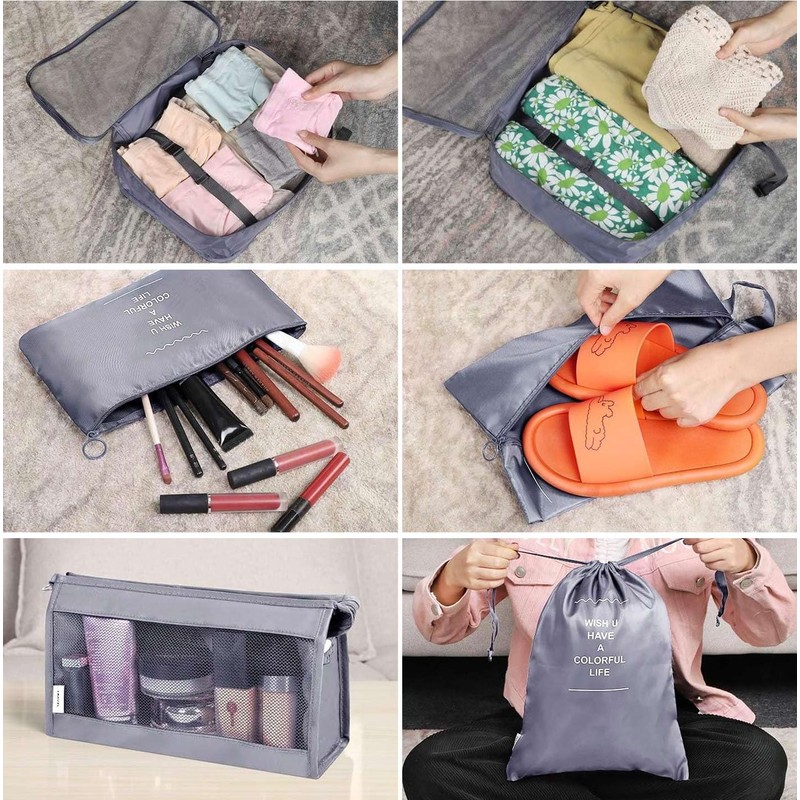 Travel Packing Cubes Set,9 Set Packing Cubes Luggage Packing Organizers