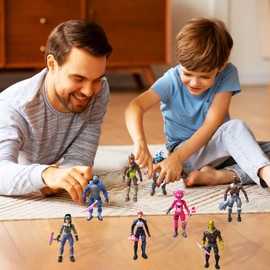 Winuoyang Kids' Play Action Figures, 8 Pack Legendary Series Squad Mode, Series 6, 4.5 inch Highly Detailed Figures for Kids Desktop Ornaments Birthday Party Supplies