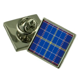 Texas US State Schottenkaro Sterling Silver Honor Pin Badge