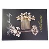 Hair Ornament, Pearl Pin, Hair Clips, 3-piece Set (Gold)