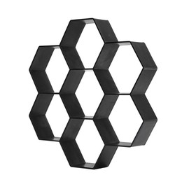 Paving Mould for Garden Paving Slabs Plastic Hexagon DIY Paving Cement Stepping Stone Molds, Walk Path Way Maker Mould for Walkway Garden Yard Patio Swimming Pool Decor