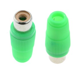 kenable Phono RCA Socket Audio or Video Solder Termination GREEN 10 Pack