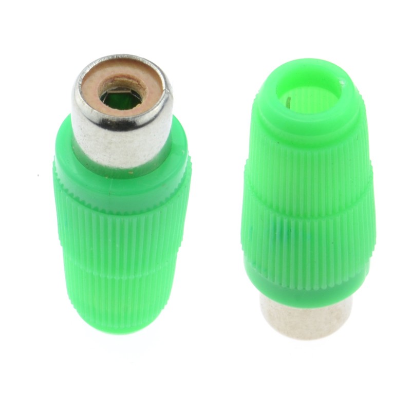 kenable Phono RCA Socket Audio or Video Solder Termination GREEN