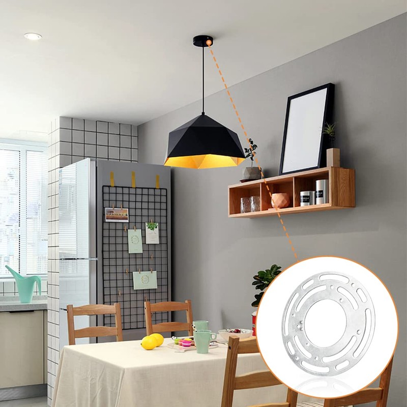 Upgraded Version - 2 Sets 4" Diameter Light Fixture Mounting
