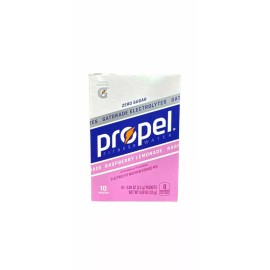 Propel Electrolyte Powder Packets, Raspberry Lemonade (10 Packets/Box)
