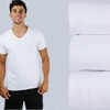 Pair of Thieves Men's 3 Pack V-Neck T-Shirt, White, XX-Large