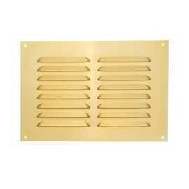 TIMCO 1224BA Brass Timloc 9x6 Metal Internal Louvre Grille Vent Anodised
