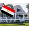 Large Egypt Flag,3x5 FT Egyptian 75D Outdoor Banner,Egyptians Decor for