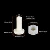 sourcing map 20 Pairs Nylon Screw Nut Assortment, M8x20mm Slotted