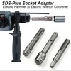 SDS Plus Socket Adapter Set, 4-Piece Set SDS Plus Shank,